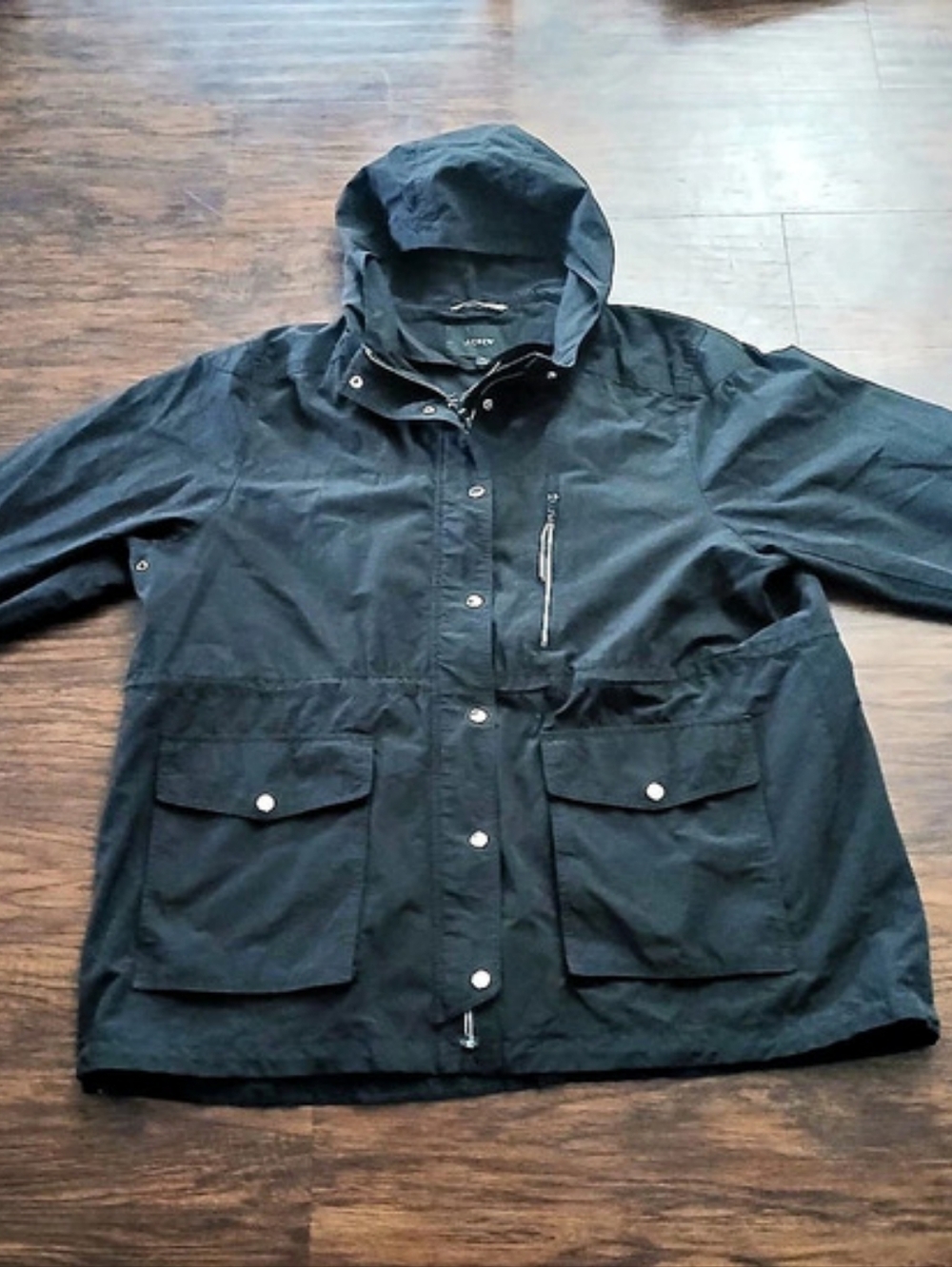J.Crew Utility Jacket in Black Size XL Like New